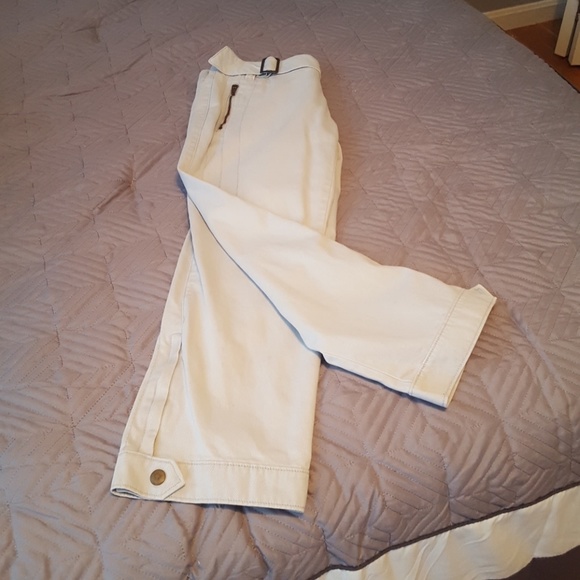 Free People Light Gray Capri Pants - Picture 2 of 4